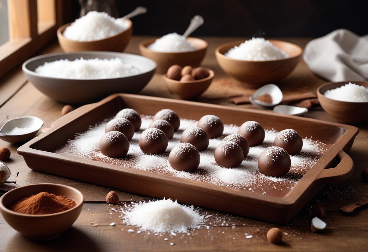 Chokladbollar med kokos – ett enkelt och gott recept! illustration