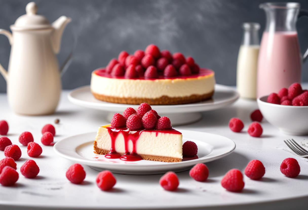 Enkel och läcker halloncheesecake att njuta av illustration
