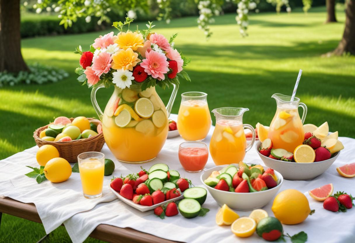 Förfriskande vit sangria illustration