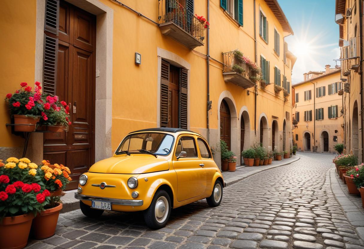 Gamla Fiat-modeller illustration