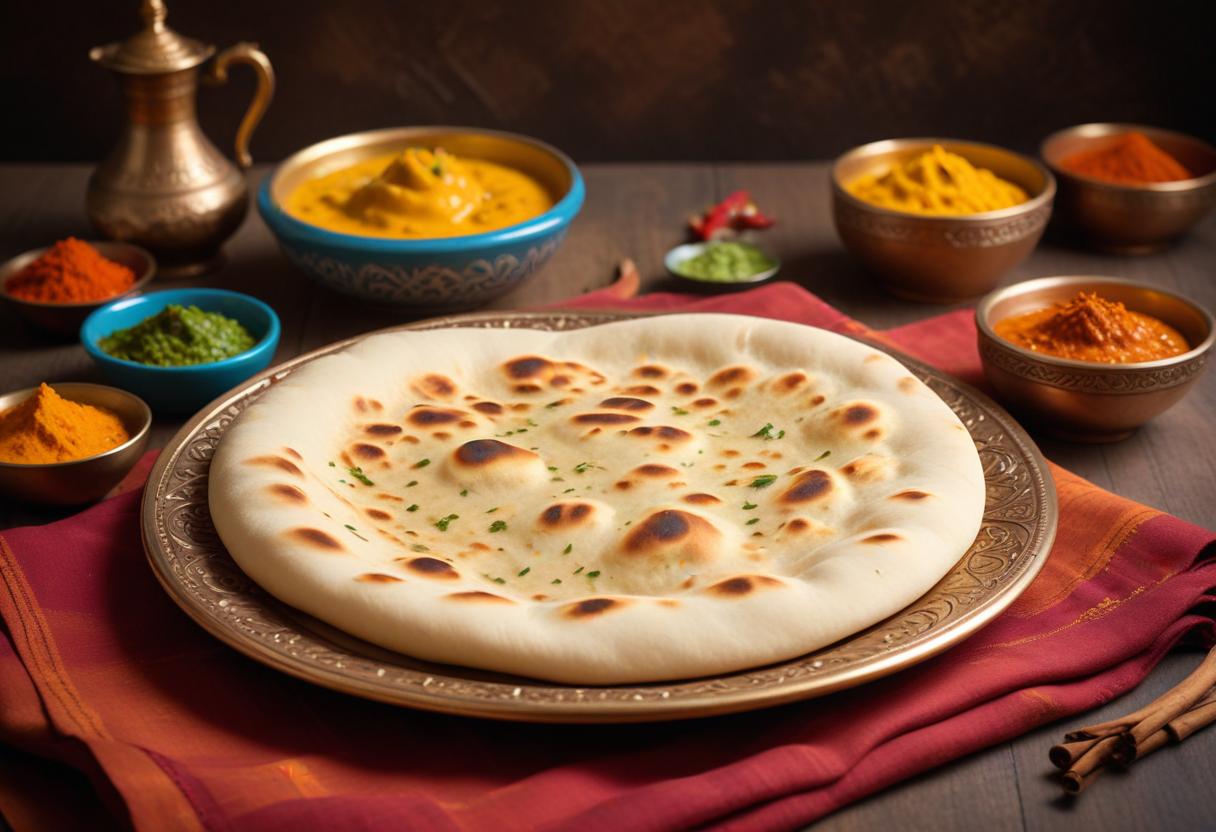 Naan bröd illustration