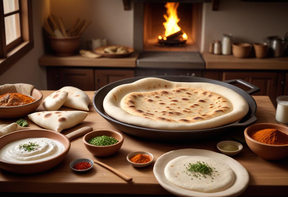 Njut av hembakat naanbröd med detta enkla recept! illustration
