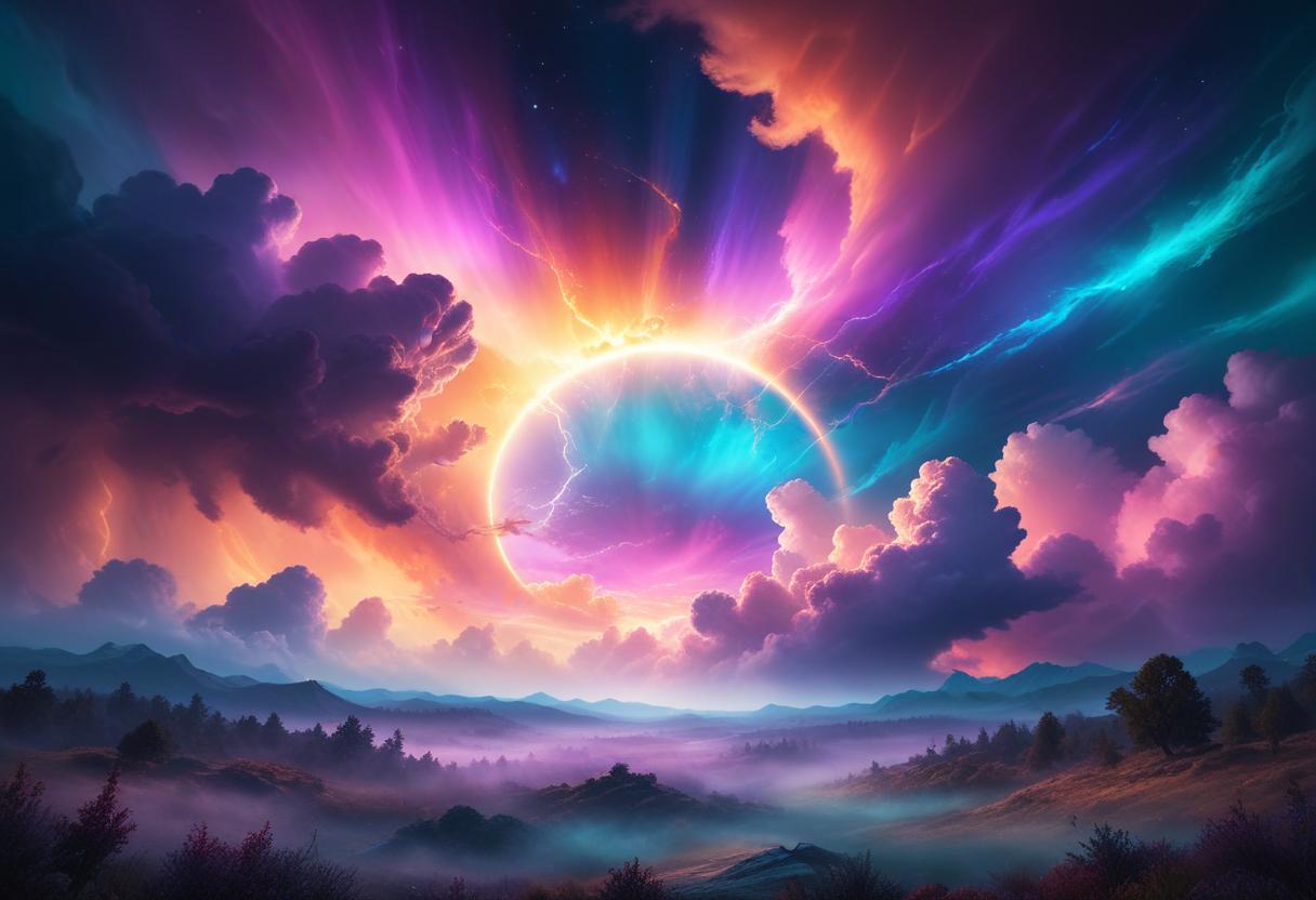Vad är det för konstigt ljus på himlen idag? illustration